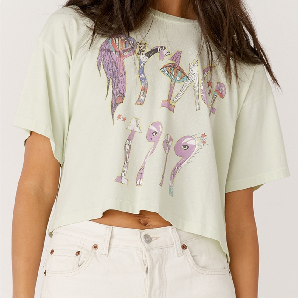 Daydreamer Light Green Graphic Tee